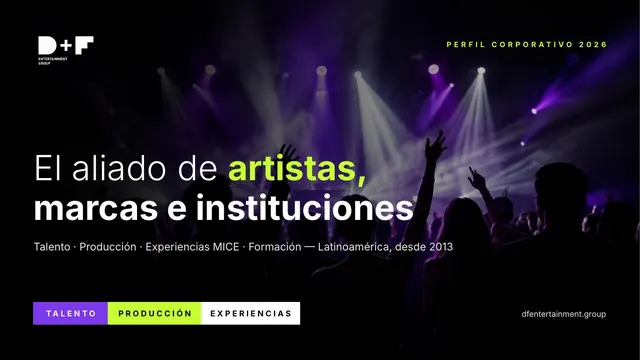 Portada del perfil corporativo D+F 2026